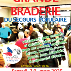 Grande braderie solidaire de printemps du Secours Populaire salle Gayet